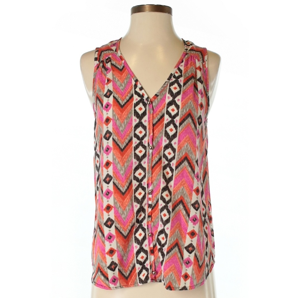 Miami geometric print tank top Small
